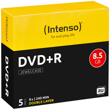 DVD+R DL Rohlinge Intenso 8.5GB Case 5St